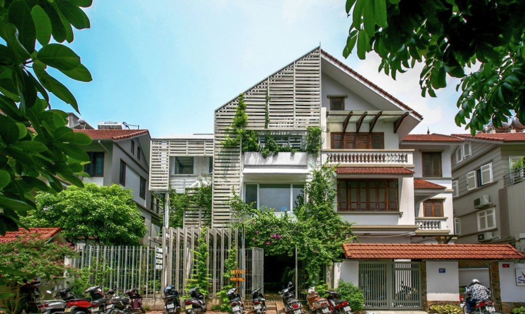 Studio 102 transformed an abandoned house in Hanoi into a growing, green office space