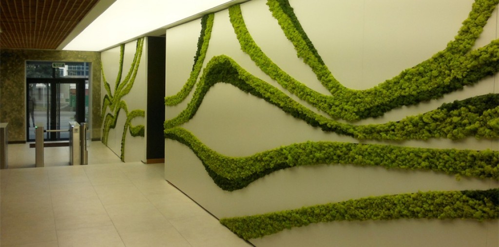 MOSSwall® : An alternative way to green your interior without maintenance