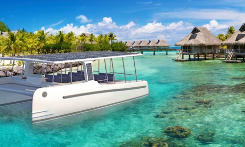 Solar-powered yacht sails silently for a cleaner, greener eco-tourism experience