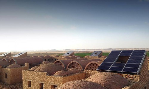 Egypt's first solar-powered village rises from the desert in Bahariya Oasis