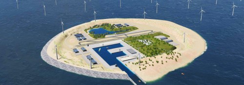 European firms eye artificial island for North Sea wind and solar farm