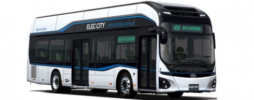 Hyundai’s new emissions-free bus travels 180 miles on just one hour of charging