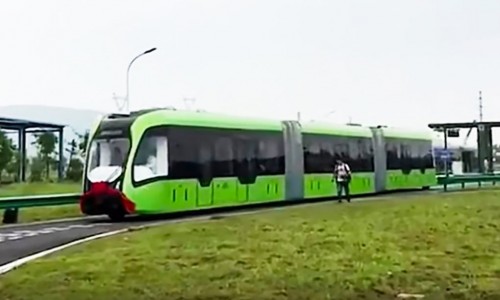 China unveils train that travels on ‘virtual tracks’