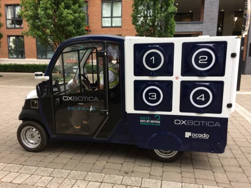Online UK supermarket trials grocery delivery with an autonomous electric van