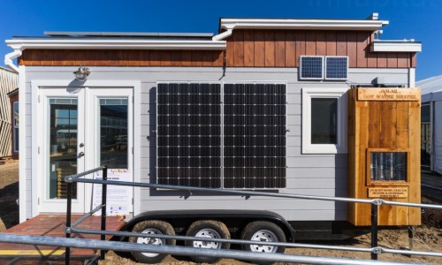 Student-built solar-powered tiny home represents new vision for the American dream
