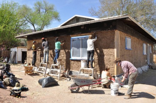Nonprofit teaches communities how to build homes out of straw, clay and soil