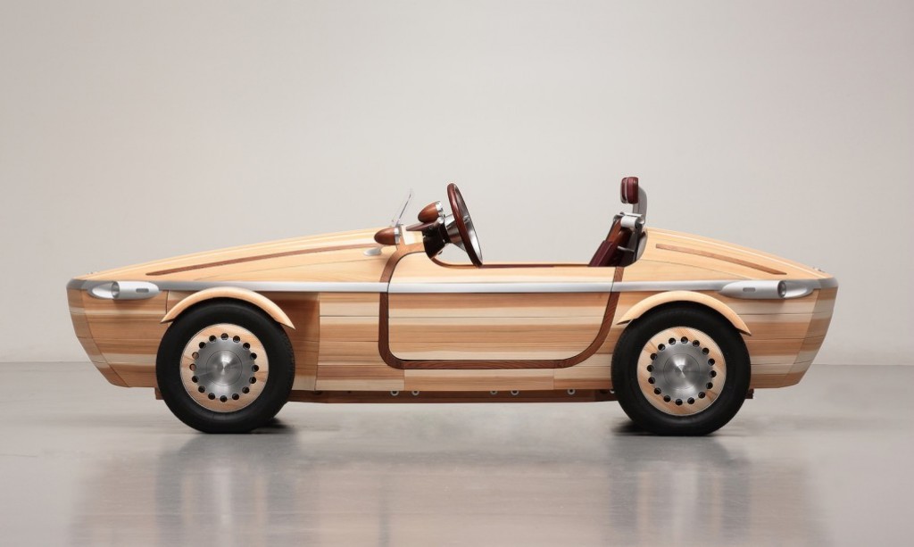 Toyota’s gorgeous Setsuna car is made from 86 handcrafted wooden panels